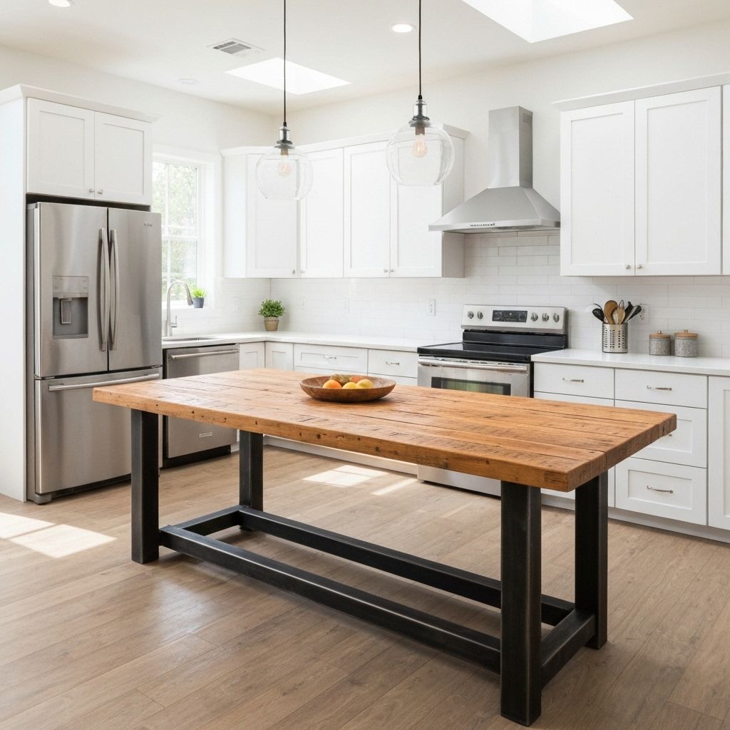 Mesa de comedor industrial